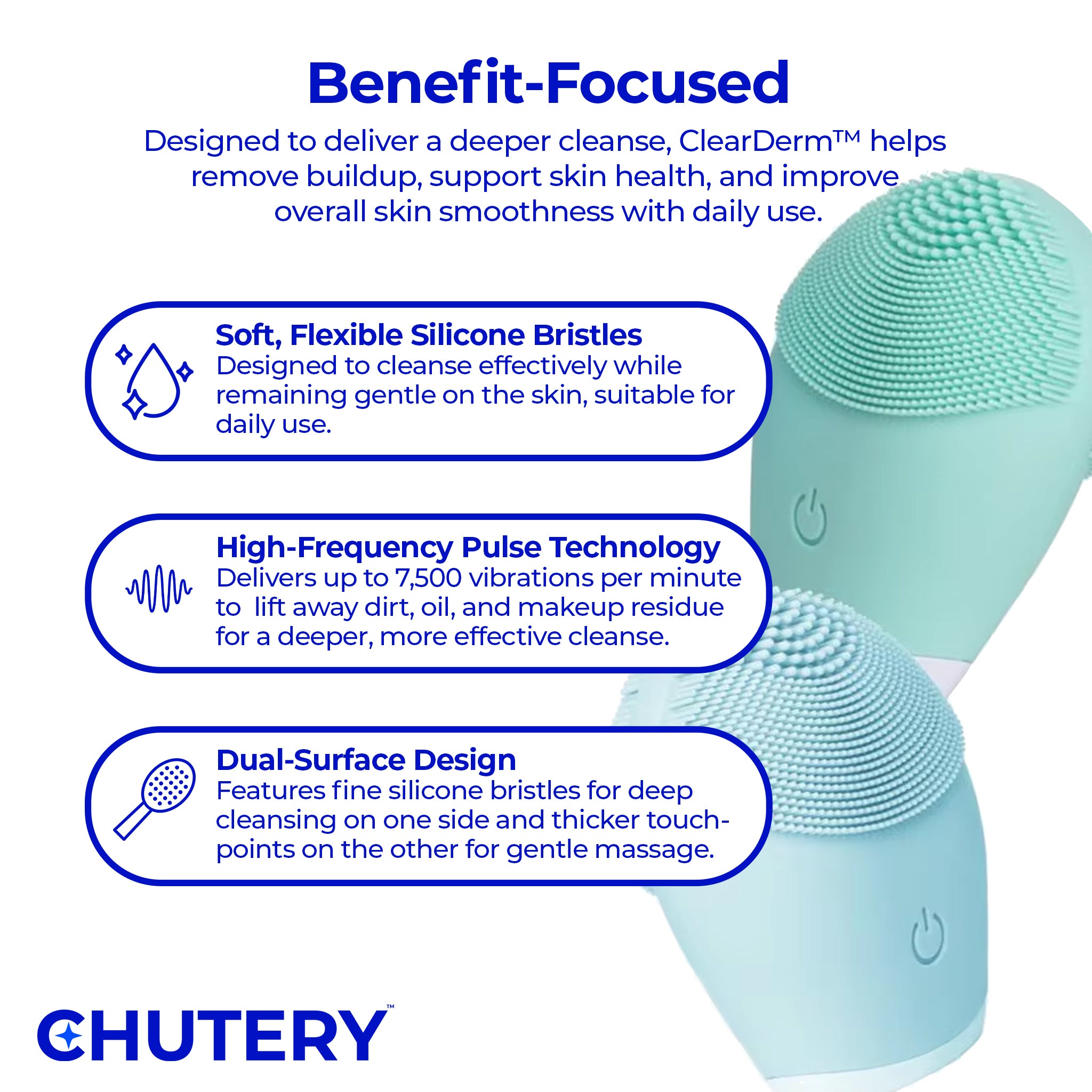 Chutery ClearDerm™ Sonic Cleanser